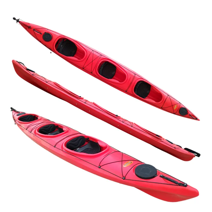 560cm 3 person sit in ocean kayak for rental business