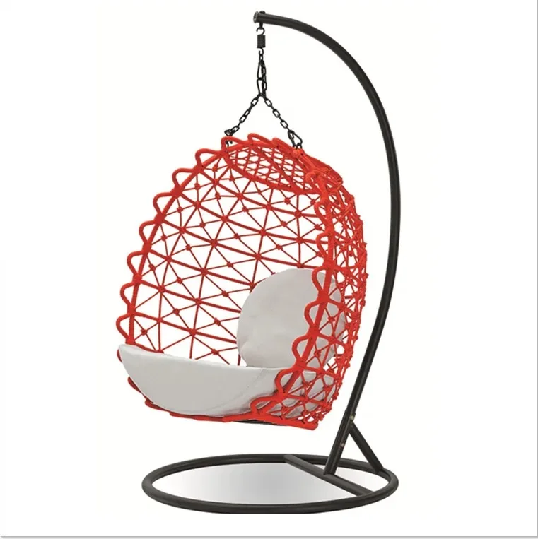 High quality European style rope garden swimming pool patio swing hanging chair with good price