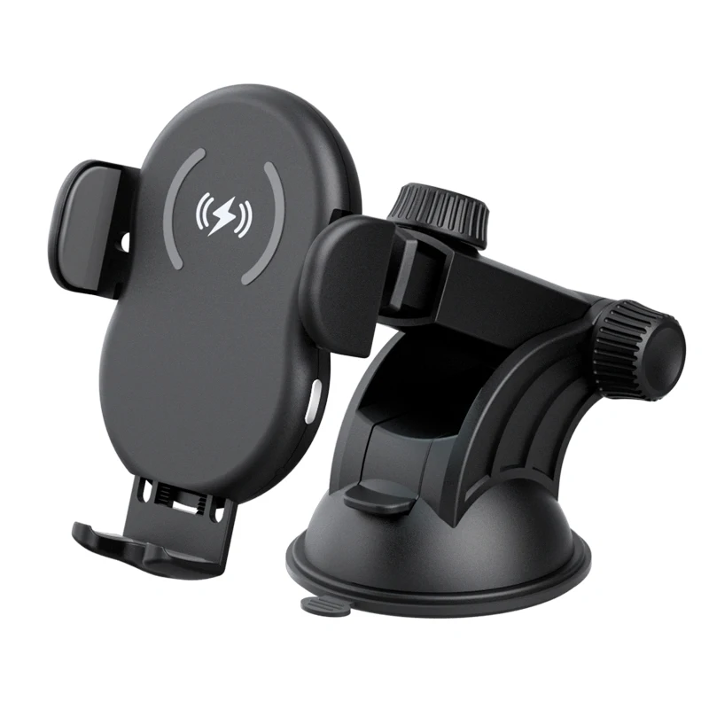 15W coil induction automatic clip-on wireless charging car charger mobile phone charger fast charging wireless charger