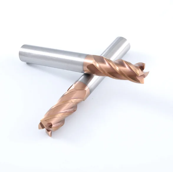 Diameter 10 mm Flattened CNC Solid Carbide Compression Spiral Router Bits End Mill Cutters