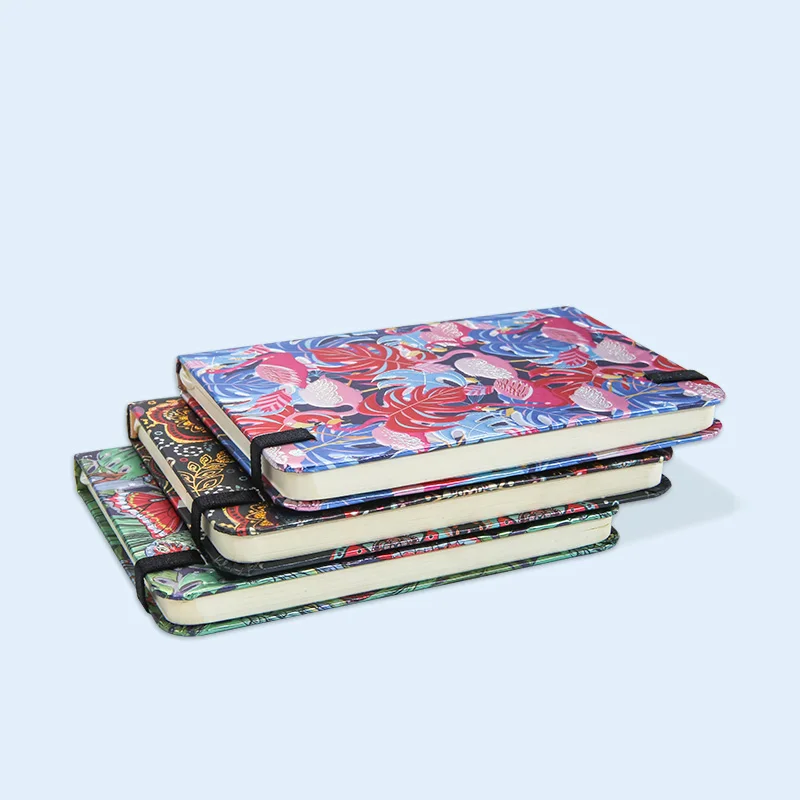 2024 new Customized 3D embossed golden paper Business Notebook planner Gift Box Set