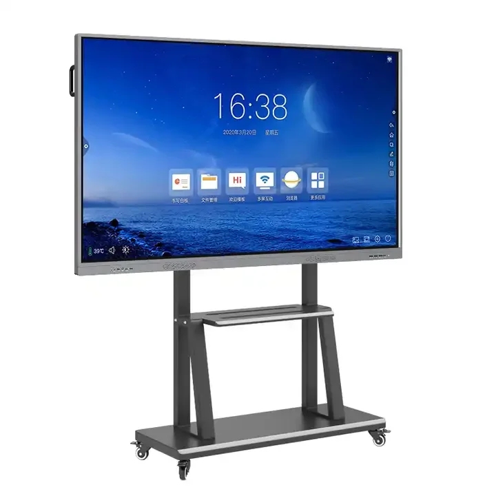 2024 Лидер продаж 75-дюймовая Интерактивная плоская панель 4K LCD все в одном для образования