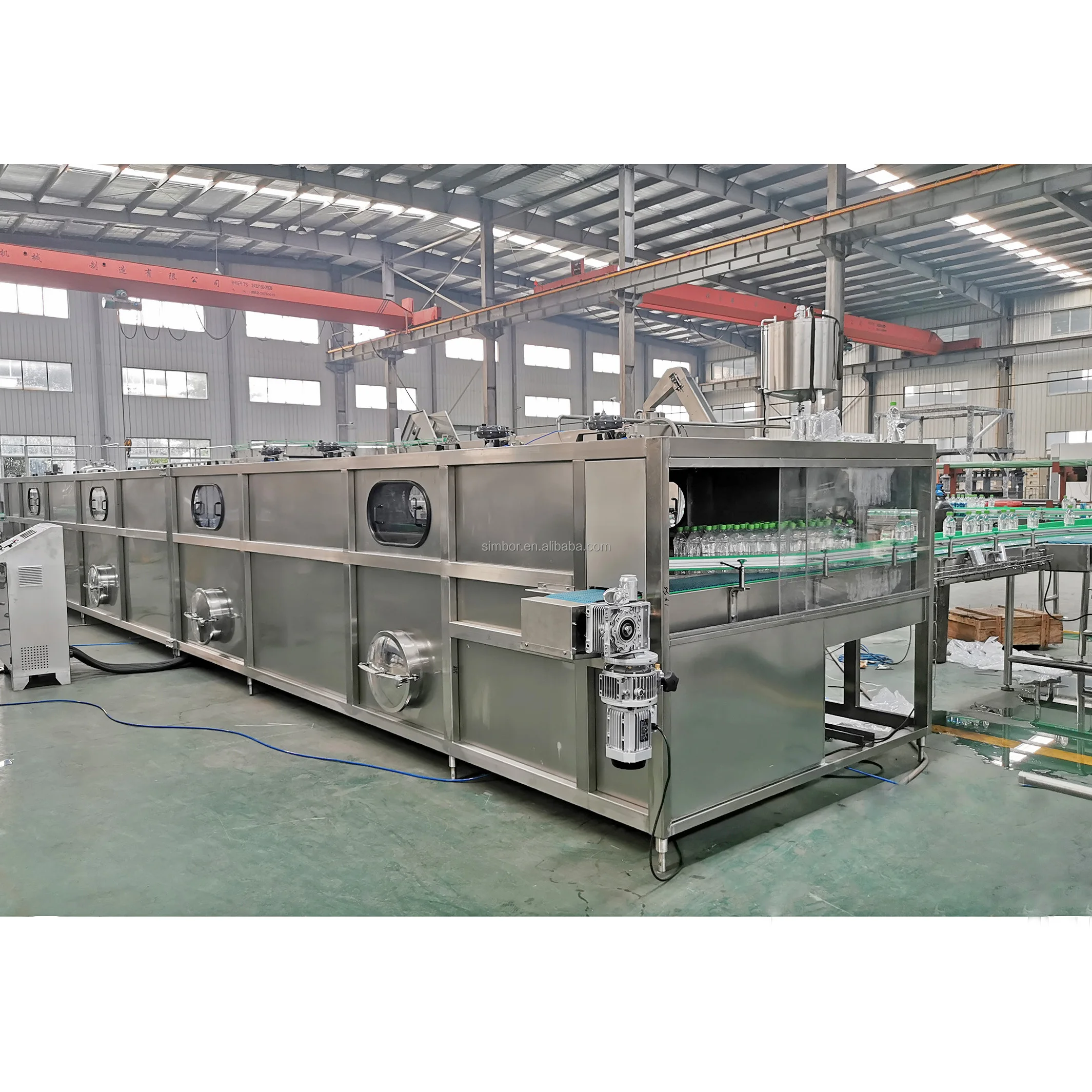 juice bottle sterilization Pasteurizer tunnel machine juice bottle spray cooling tunnel machine