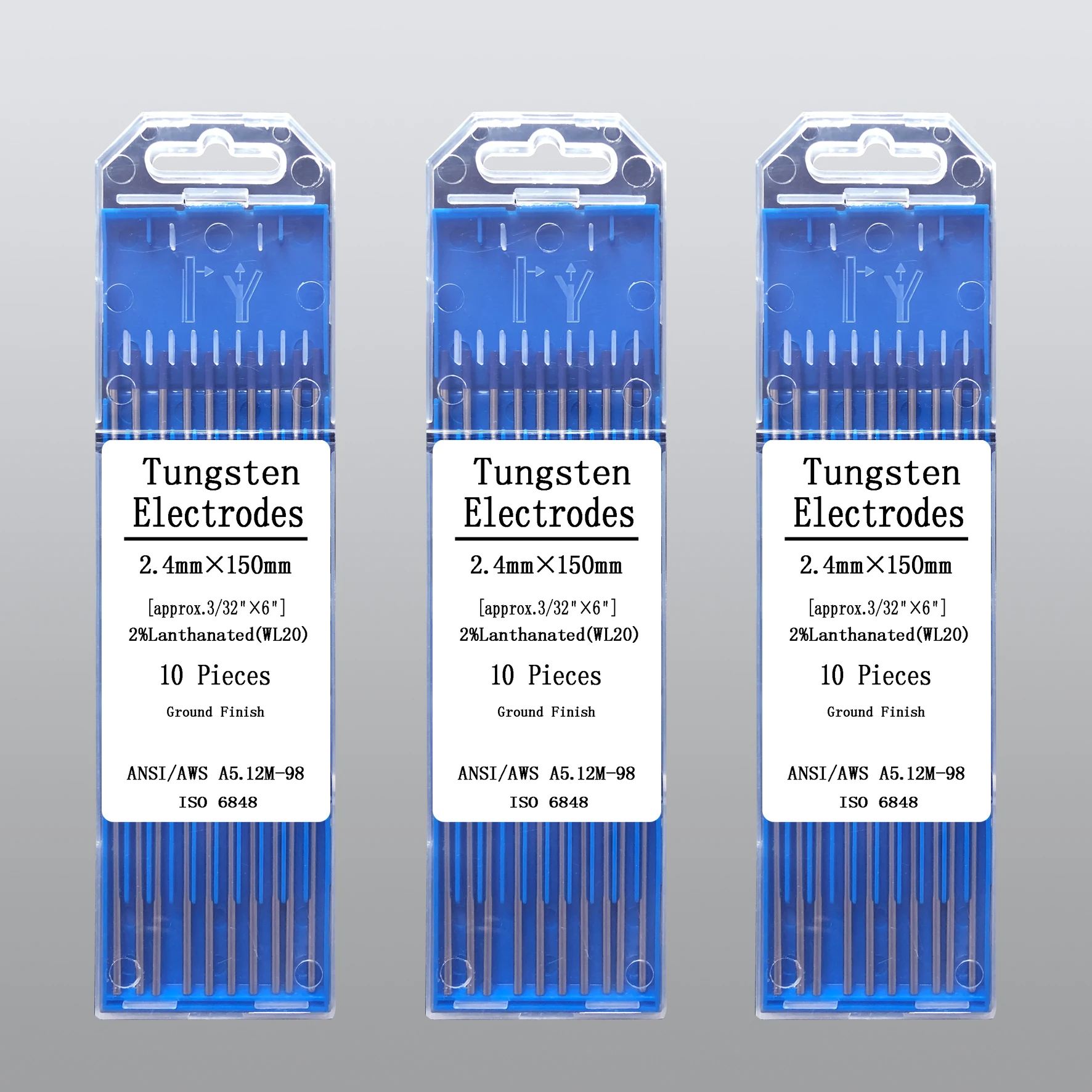 blue Tungsten electrode 3/32` x 6`  WL20  welding electrode for TIG welding