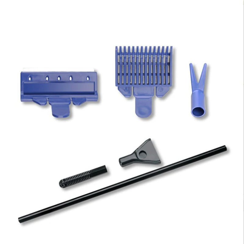 5 in 1 Aquarium Cleaner Set Fish Tank Algae Scraper Glass Blade Long handle Scouring Pad Tools