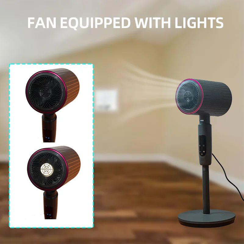 portable electronic aromatherapy fan voice control standing fan height adjustable air circulator fan air purifier