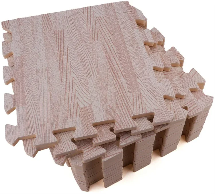 Eva Floor Printed Wood Foam Mats Non-slip Puzzle Carpets Tatami Custom Mats Playmat for Indoors