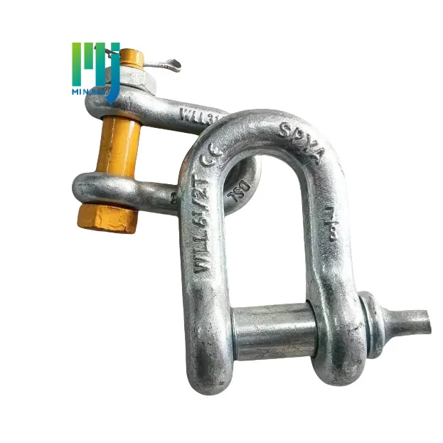 Excellent Malleable Iron D Type Adjustable Shackle with Clevis Pin