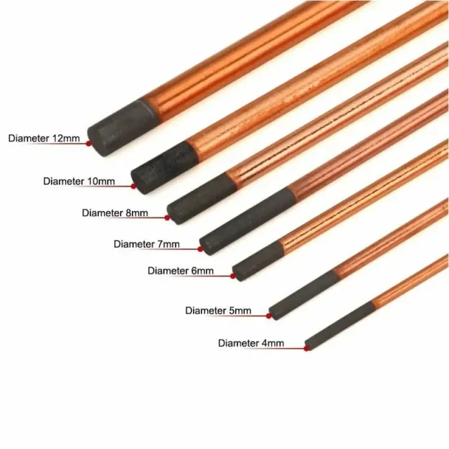 factory firect supply Arc Gouging Electrode 8x350 Copper Coated Carbon Rod for Welding Cut Rod