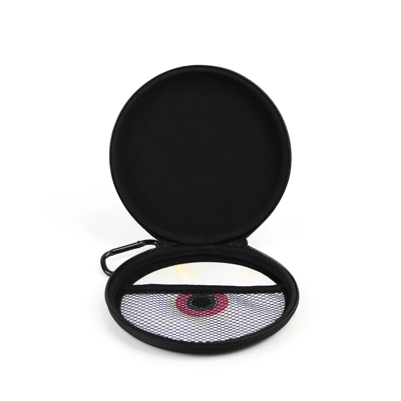 Black CD Protective Case Disc Storage EVA Case With Oxford Waterproof Fabric Mobile DVD Record EVA Case