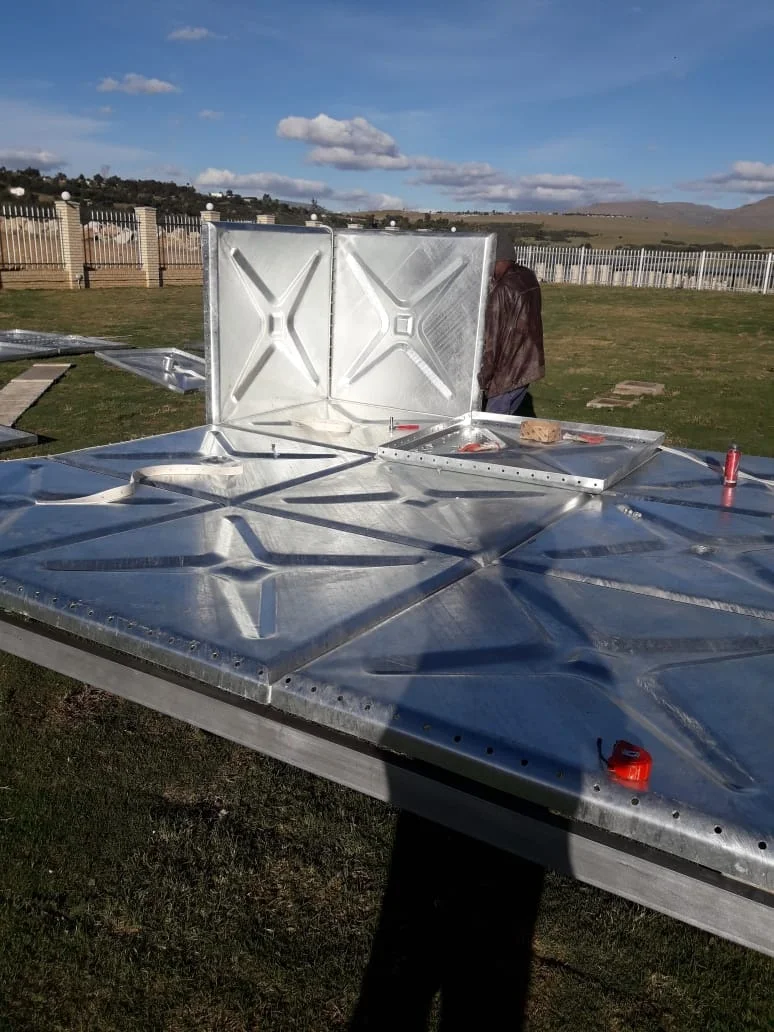 Huili Pressed Galvanized Stock Steel 100000 liter Water Tank 50000 Liter Gallon