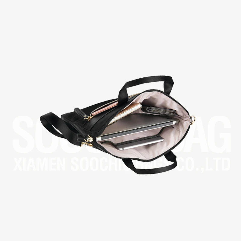 Soochic Dress Water-resistant Best Laptop Briefcase Removable Strap Shoulder Bag Convertible Slim Crossbody Bags For Travel