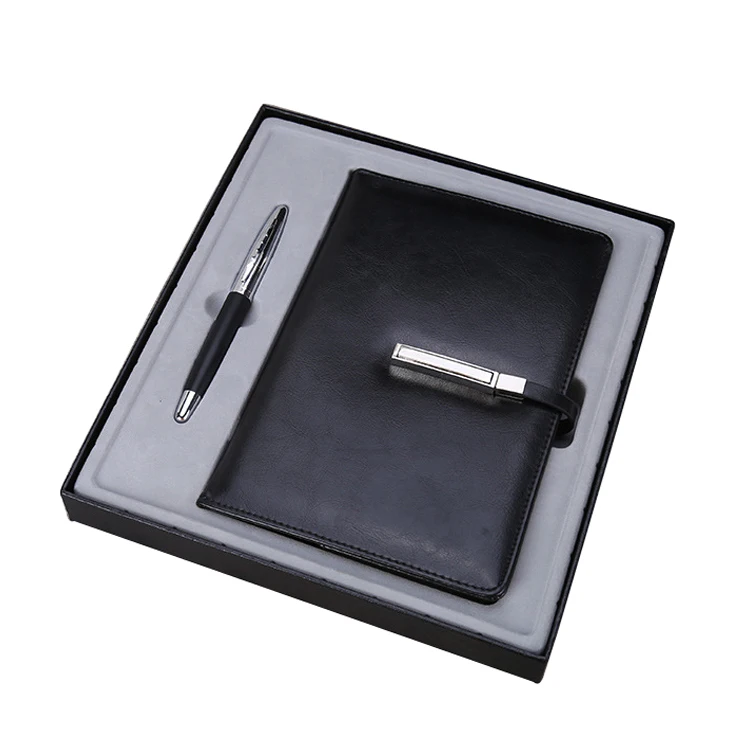 stock available customer gift set notebook pen two piece gift sets for company