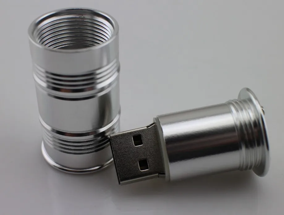 Any color promotional  oil tin shape gift USB stick 1GB 2GB 4GB 8GB 16GB 32GB 64GB USB 2.0 flash drive