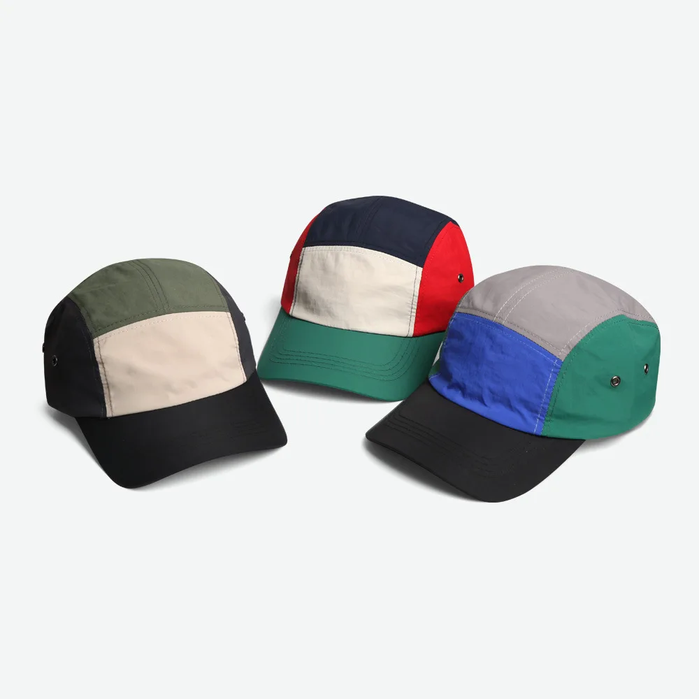 Custom 5 panel Running Cap Quick Dry Hat Blank Plain Waterproof Camp Cap Lightweight Sports Five panel Caps