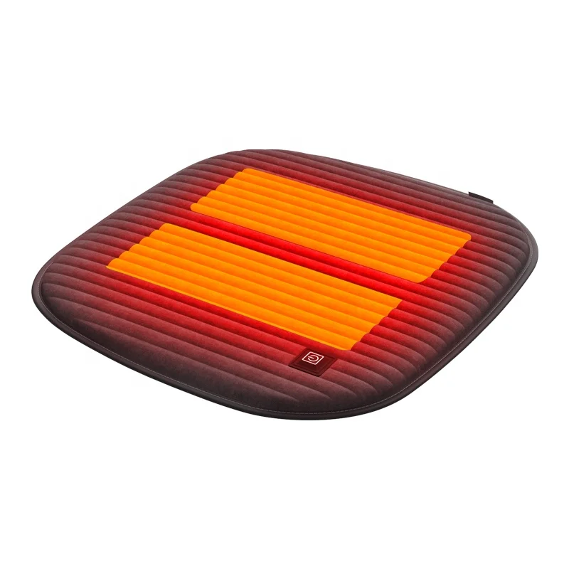 Anjuny Cheap Cosy Honeycomb Design Warmer Cushion Car Heated Chair Pads With Smart Control