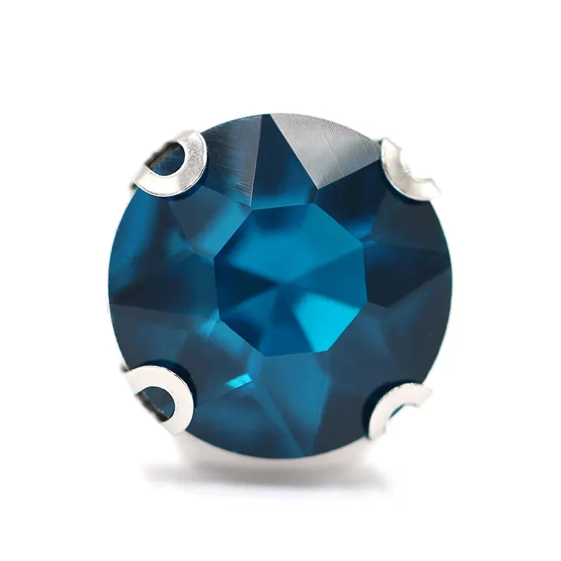 High Quality Round Stone With Claw Crystal Pointback Rhinestone For Clothing Jewelry