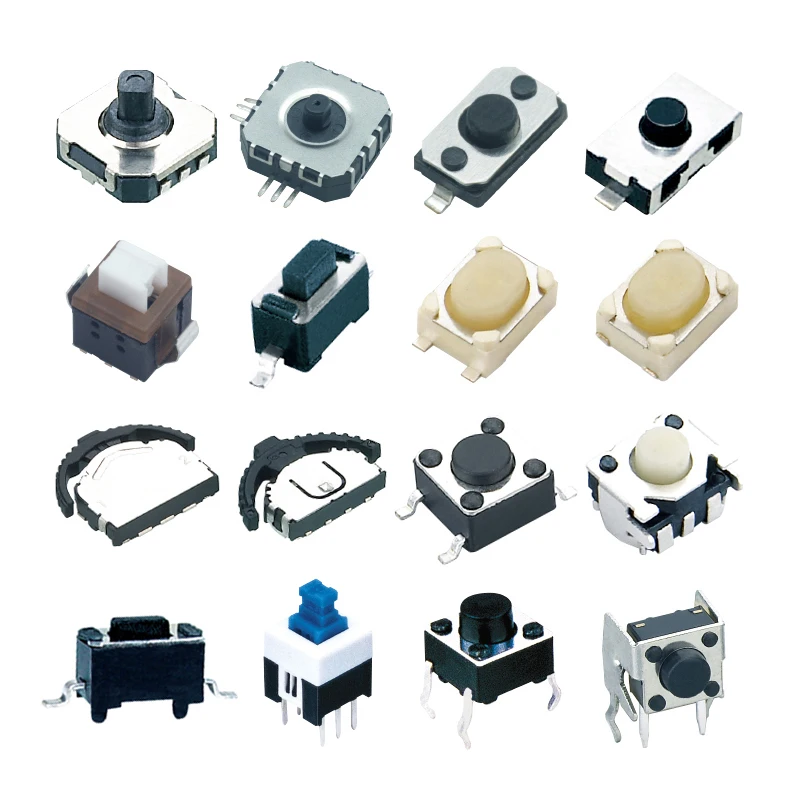 2X4 low profile with glue micro silence push button tact switch