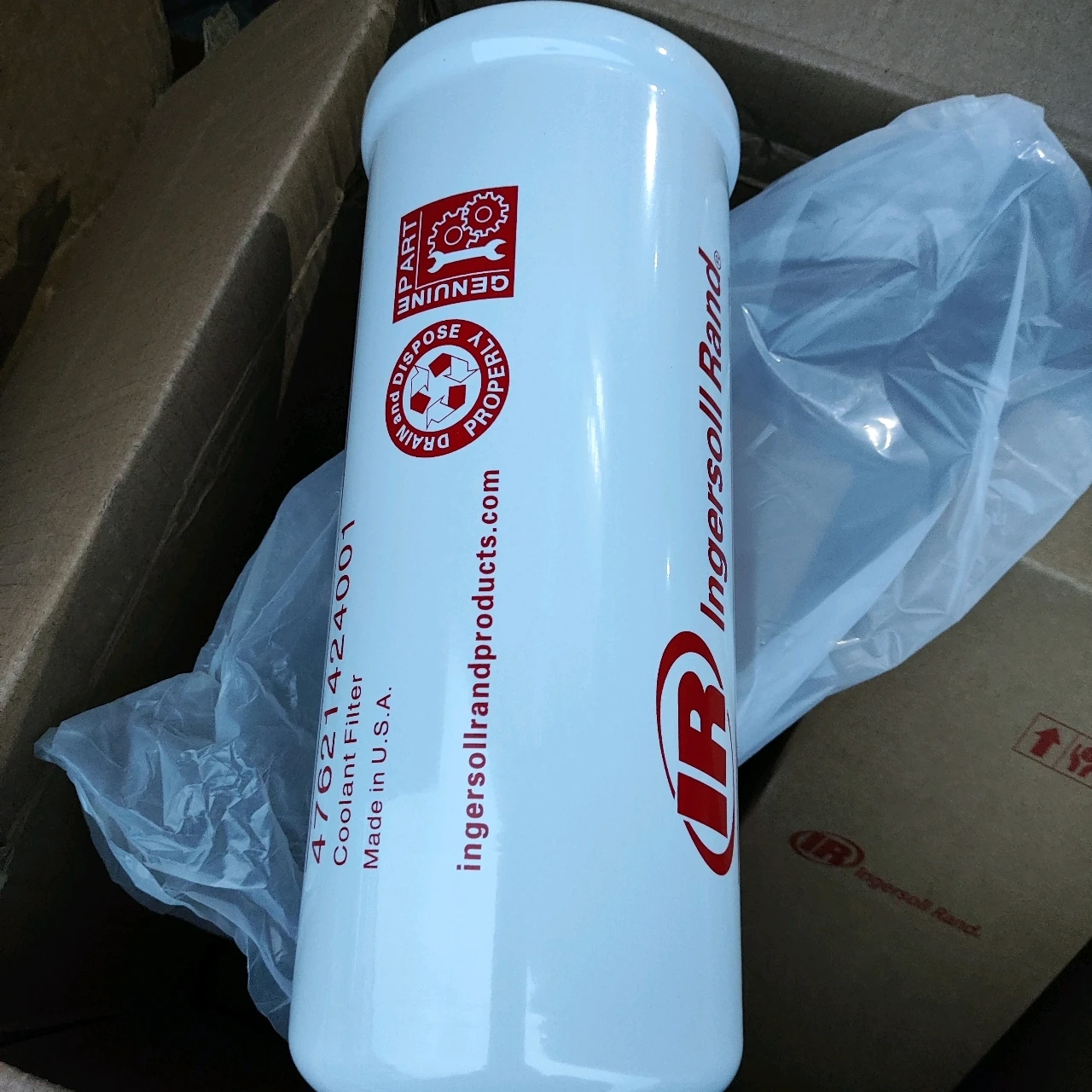 Ingersoll-Rand air compressor spare parts 48957724 High pressure oil filter high quality