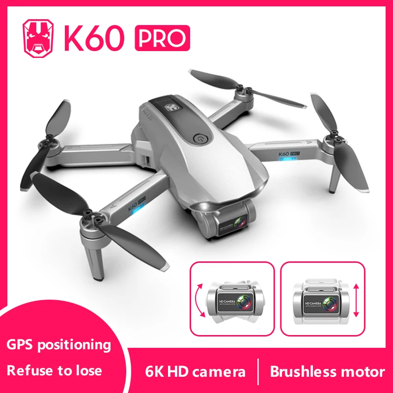 Mini 6K HD Camera Drone K60 PRO WIFI Air Pressure Altitude Hold Foldable Quadcopter K60 Pro Drone