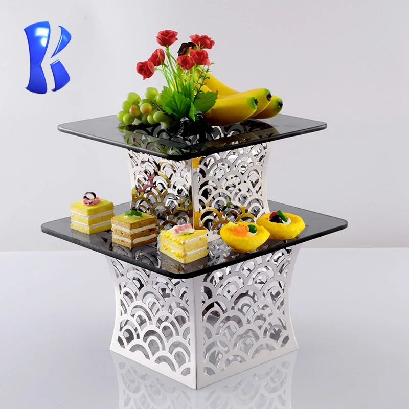 OKEY hot selling best price stainless steel modern style buffet fruit  display stand