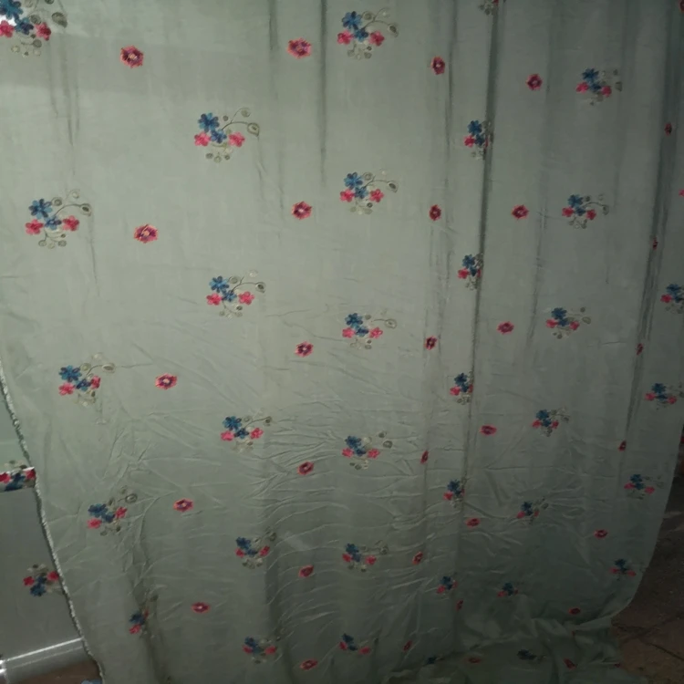 Reyon, жаккардовая ткань с вышивкой, shaoxin, переработанная ткань