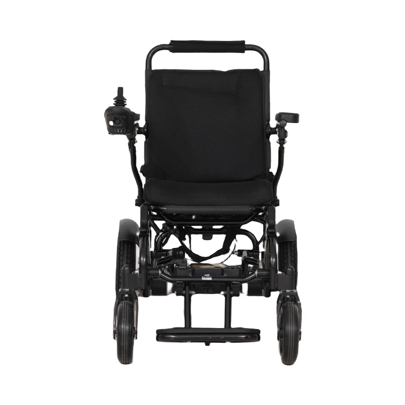 Factory Direct Sale Foldable Aluminum Alloy Electric Wheelchair High Power Wheelchair