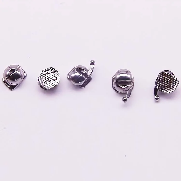 Orthodontic dental Metal Roth MBT Q Braces Brackets Ortho 345 With Hook