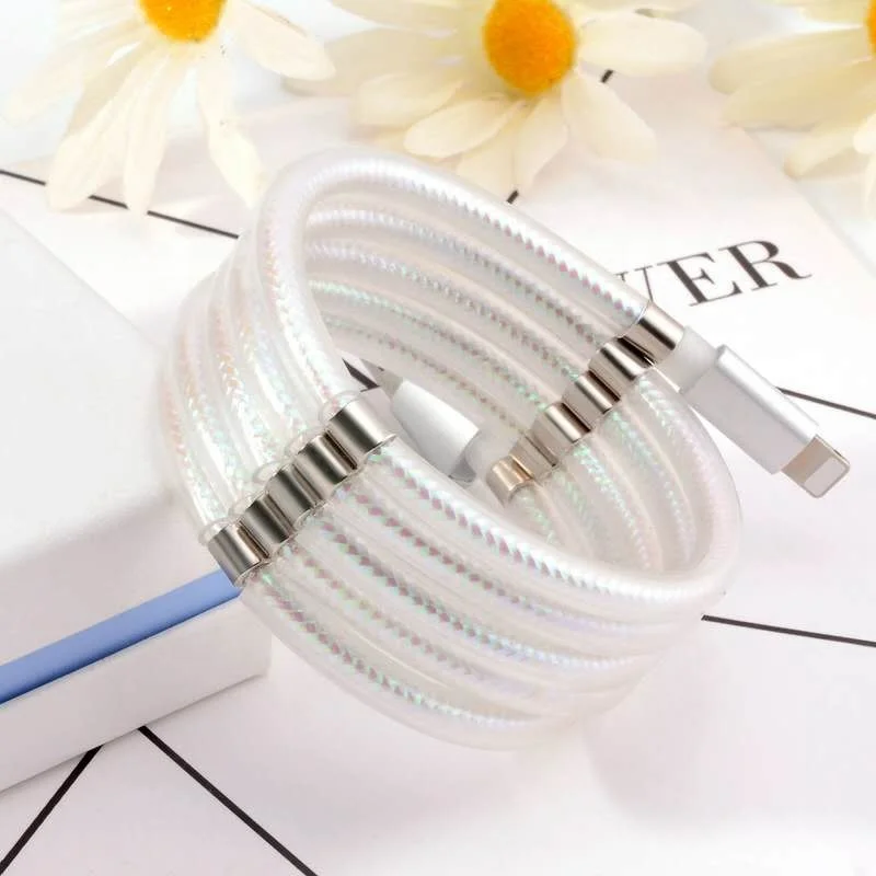 2020 New Design Micro Usb Type-C Cable to 8pin 1m Magnetic Fast Charging Usb Cable