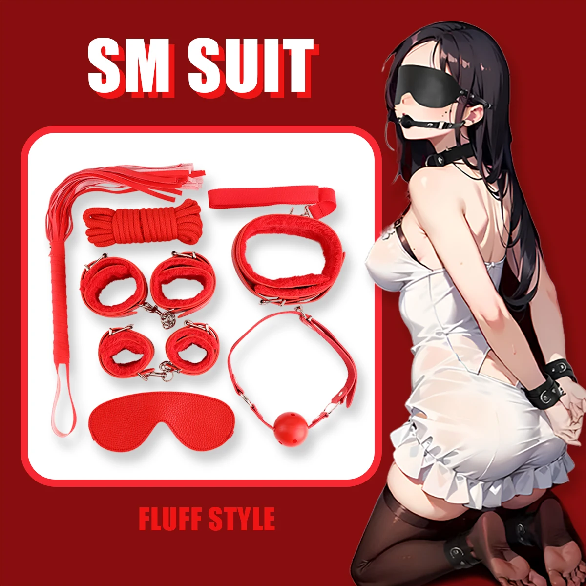 Wholesale Leather Restraint Fetish Sex Toys AV Flirting Products Sm Adults Couple Bondage Kit