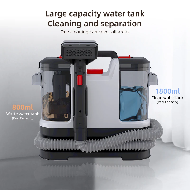 Dry and wet 2-in-1 wired home sofa fabric cleaning hand-held carpet cleaning machine