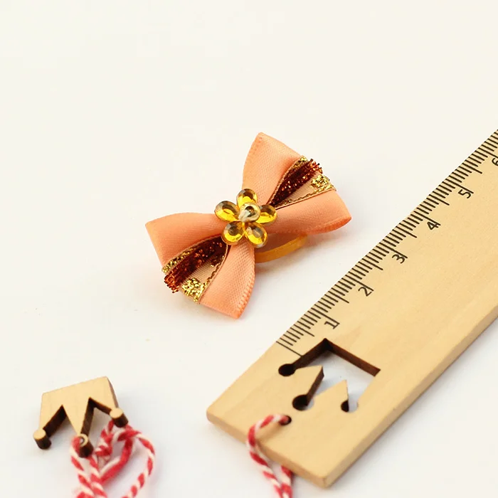 
Handmade Dog Grooming Small Flowers Ribbon Hair Bow Pet Supplies 