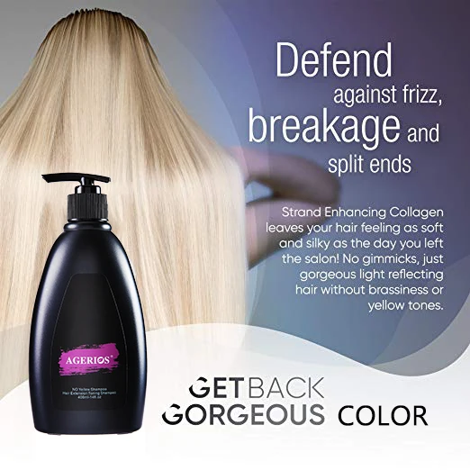 Sulfate Free Purple Shampoo Toning Purple Shampoo for Color Treated Blonde Grey Hairs