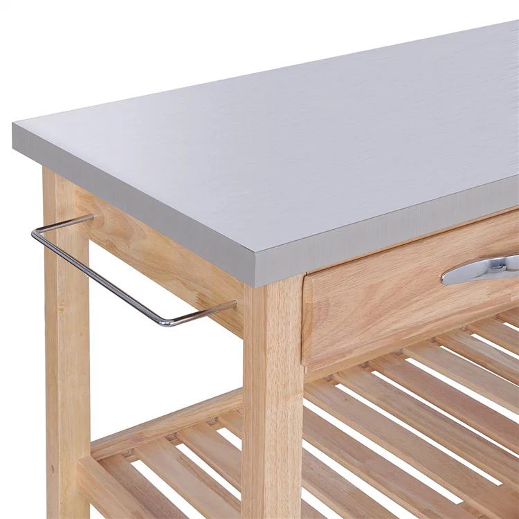 Sturdy With Wheels Mobile Kitchen Trolley