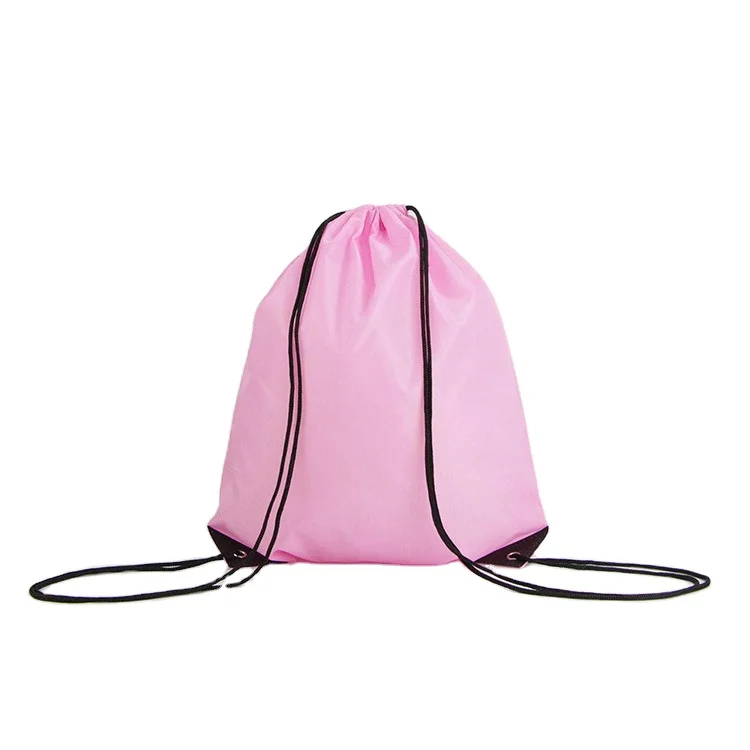 Custom Oem Polyester Shopping Tote Handbag Draw String Bag Sport Gym Bag Drawstring Backpack Oxford Bag Supplier Odm