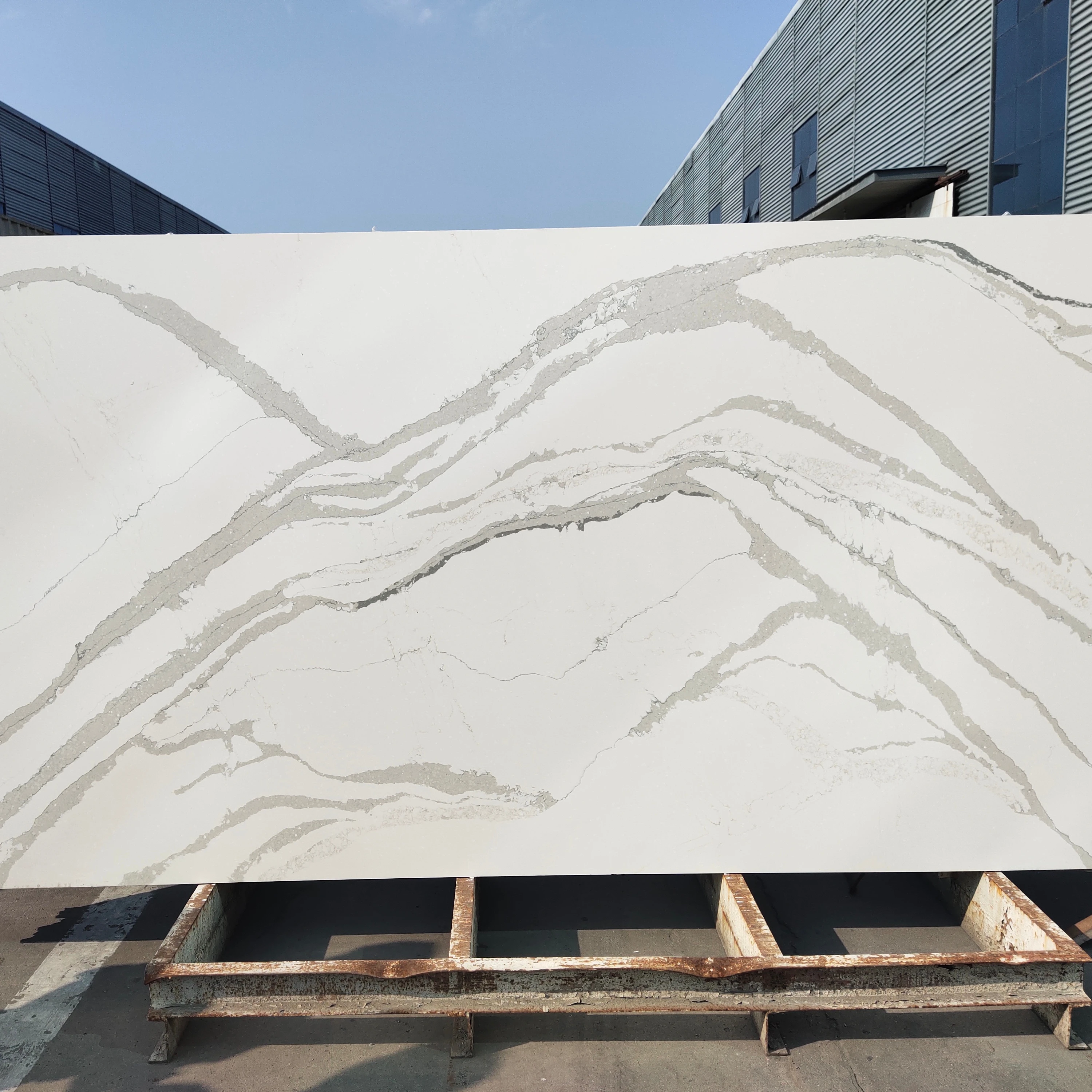artificial quartz stone calcatta quartz countertop quartz slab