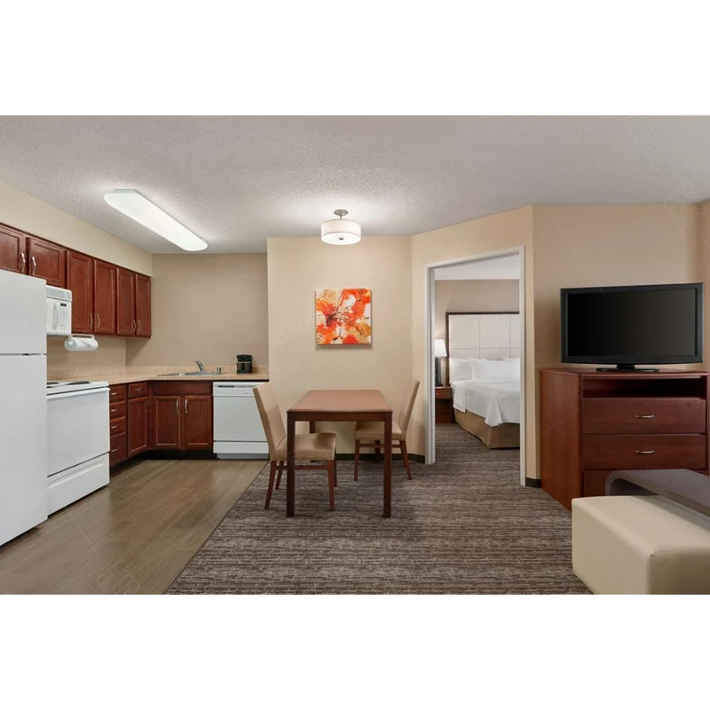 
Antique Style Wood Hotel Apartment Furniture Bedroom Sets For 3 Star Hotel Used 