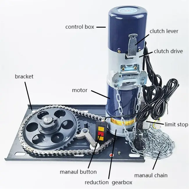 Aayee 600Kg  ac central motor for rolling shutter with UPS For Home Use With 1 Year Warranty