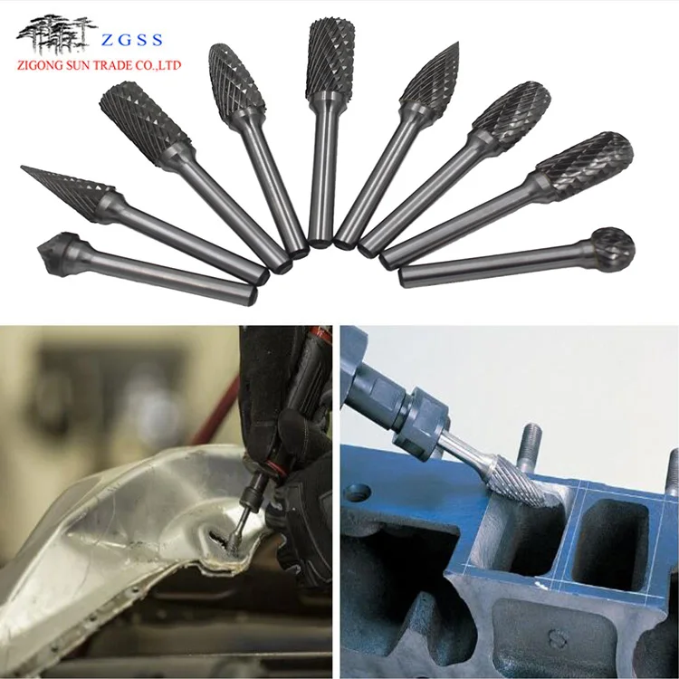 
Non-standard sizes Tungsten Carbide Rotary Burr are available to produce as required sizes and drawing. 
