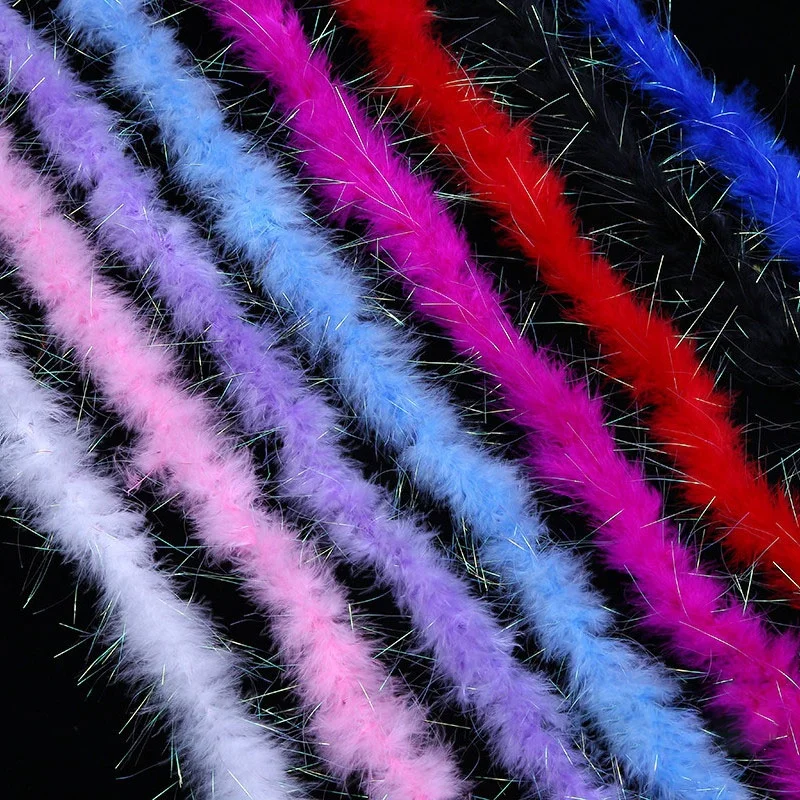Wholesale Dyed fluffy Turkey flat Marabou ruff feather Boa