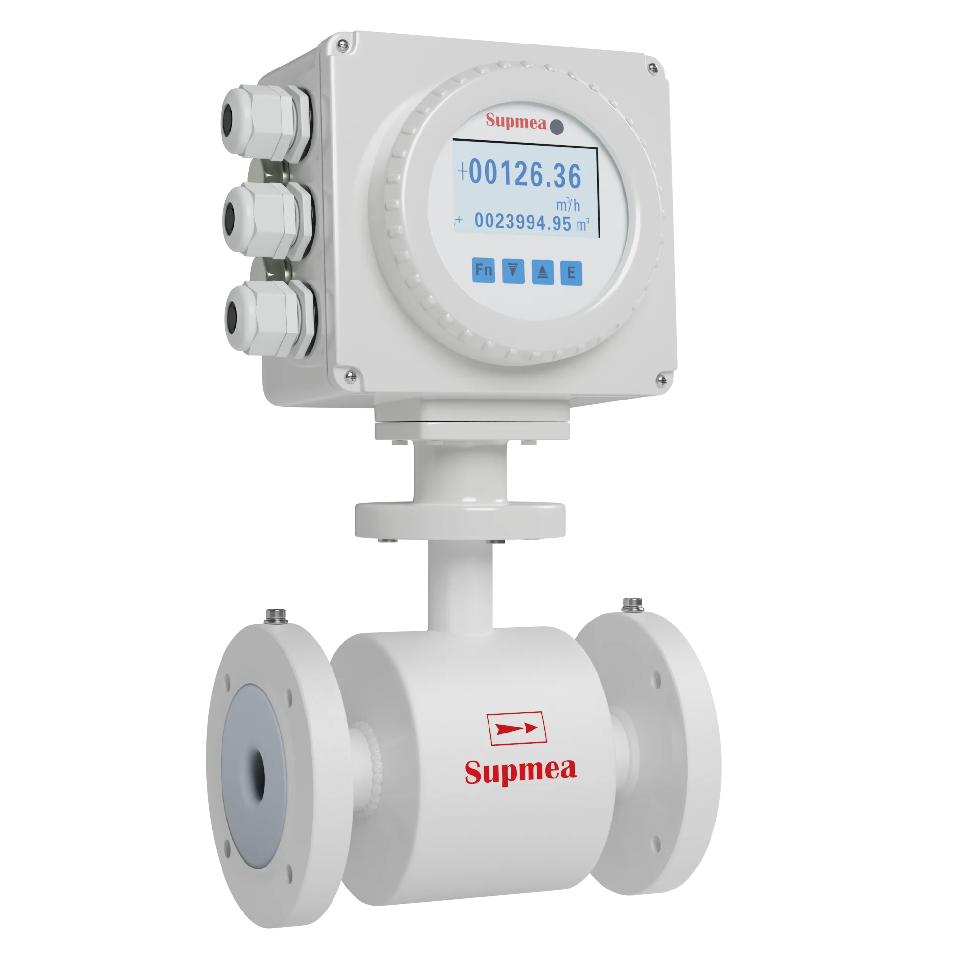 Supmea IP68 high accuracy sewage water flowmeter stainless steel acid resistant flow meter