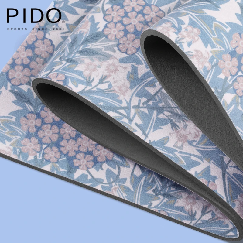 PIDO NEW 6MM suede  TPE yoga mat with color printing