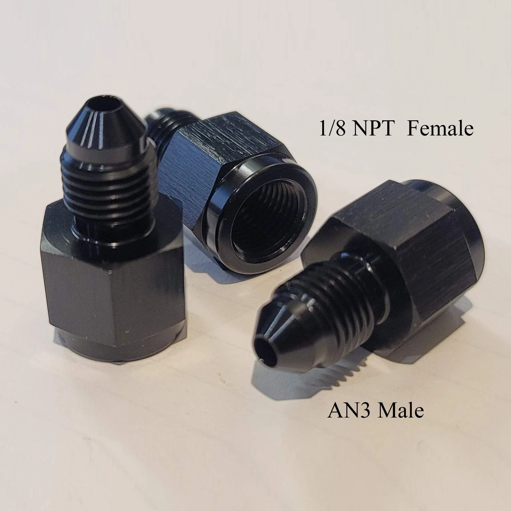 1/8npt Female to 3 AN Male AN NPT Fitting Flare Reducer Adapter 1/8npt to AN3 Changeover Screw Connector, JIAX wholesale