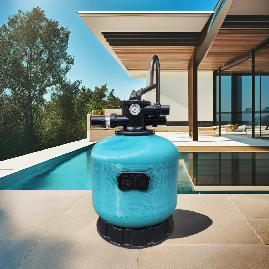 Factory Direct In-Ground Swimming Pool Filtration System Top Mount Water Output Sand Filter Swimming Pool Accessories