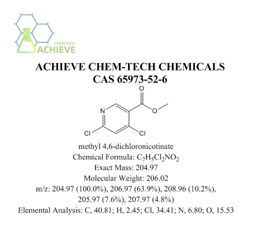 Chemical Raw Materials Hot sale Methyl 4,6-dichloronicotinate CAS 65973-52-6