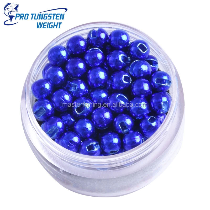 Pro Tungsten Weight Plated Slotted Tungsten Beads Tungsten Fly Tying Beads Bulk 100 For Fly Tying