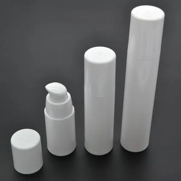 15ml 30ml 50ml White Empty Emulsion Lotion Airless Pump Bottles,Plastic Cosmetic Sample Containers