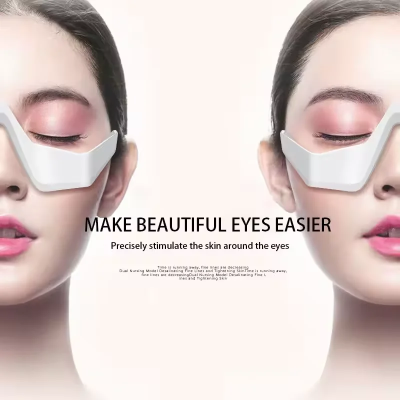 Smart Portable Type-C Eye Massager with Red Light Therapy Anti-Aging 3 Gears Vibration Anti-Wrinkle for Face