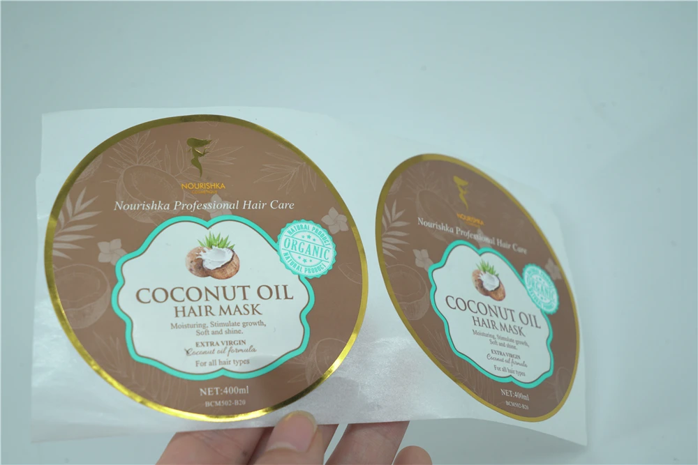 Custom Logo Sticker, Custom Printed Waterproof Synthetic Paper Adhesive Round Logo Sticker