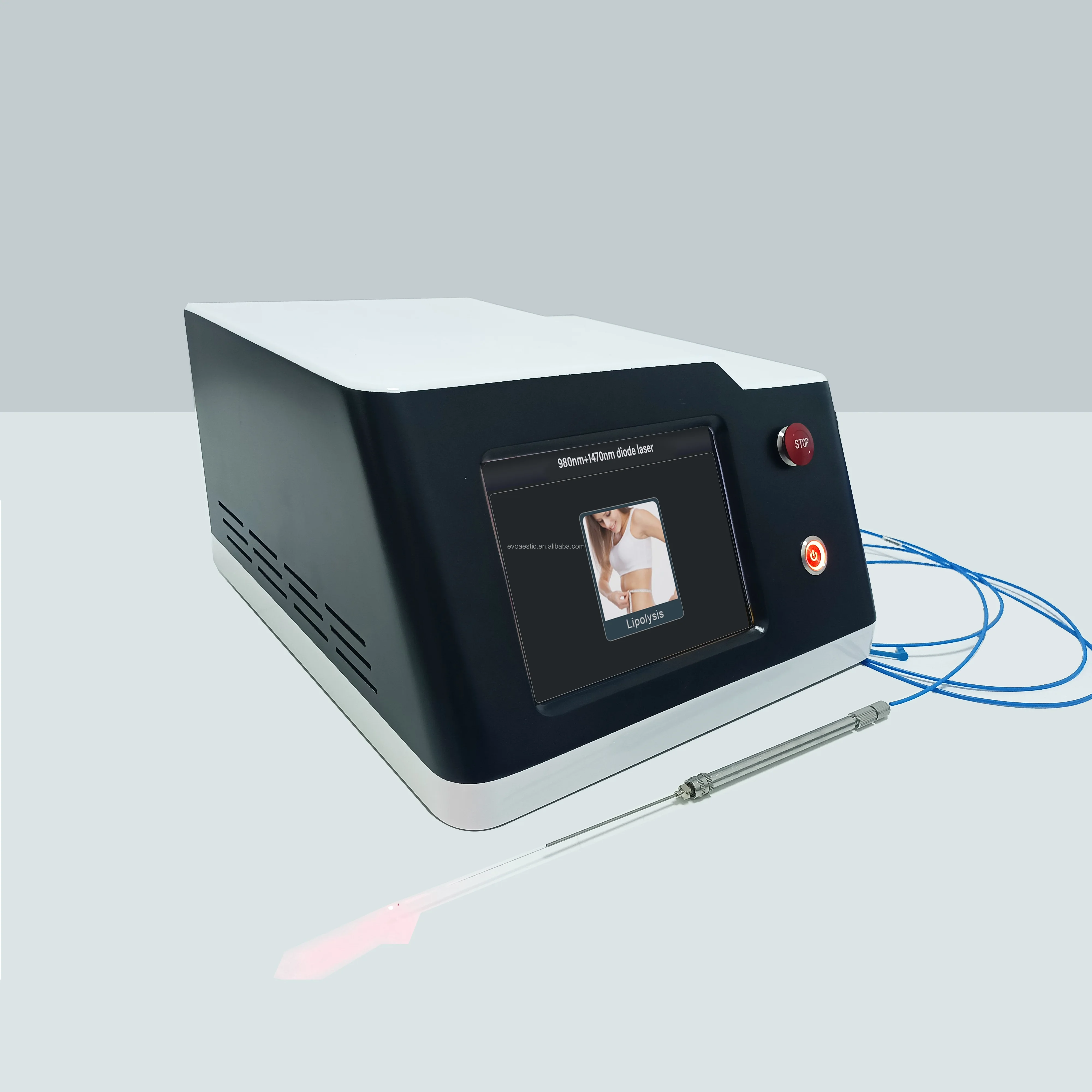 portable 980nm 1470nm diode laser liposuction endolifting facial laser for Vessel removal nail fungus removal physiotherapy
